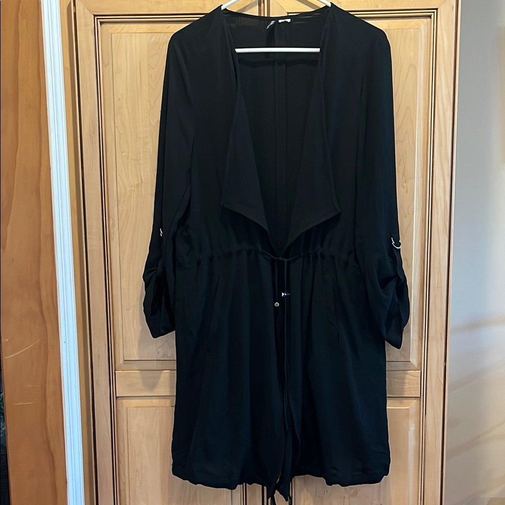 Divided Woman’s Lightweight Black Dress Jacket, lg